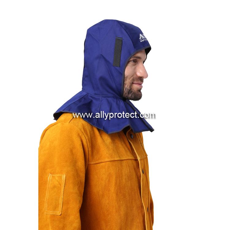 AP-6680 藍色阻燃布全護式焊帽