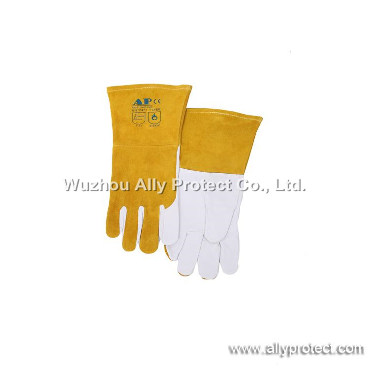 AP-1199 Grain Goatskin & Split Cowhide TIG Gloves